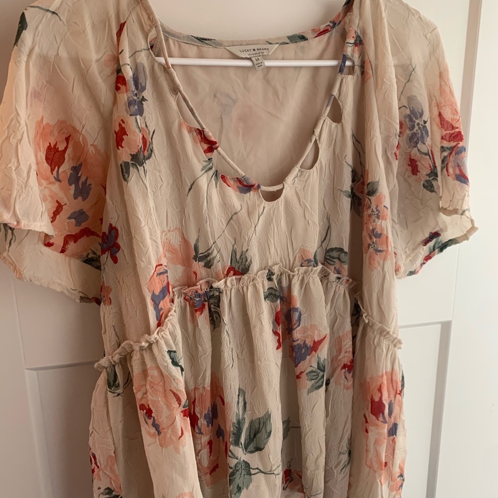 Lucky brand Flowey floral shirt